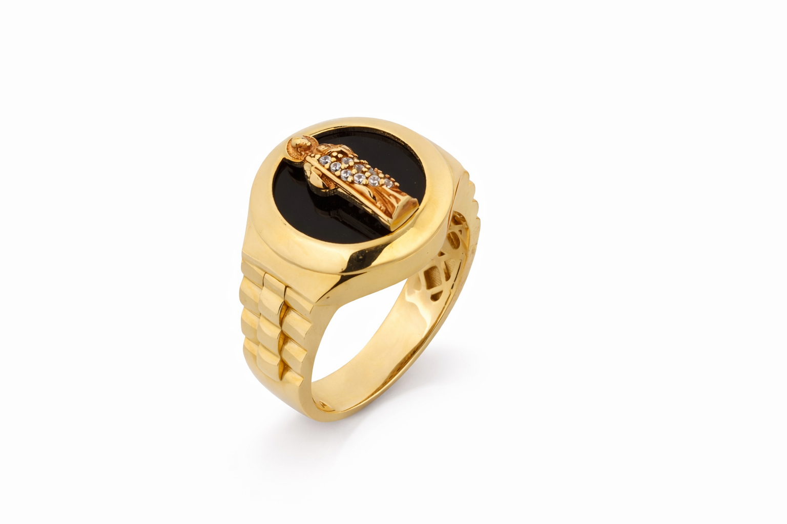 14Kt Yellow Gold San Juda Men’s Ring