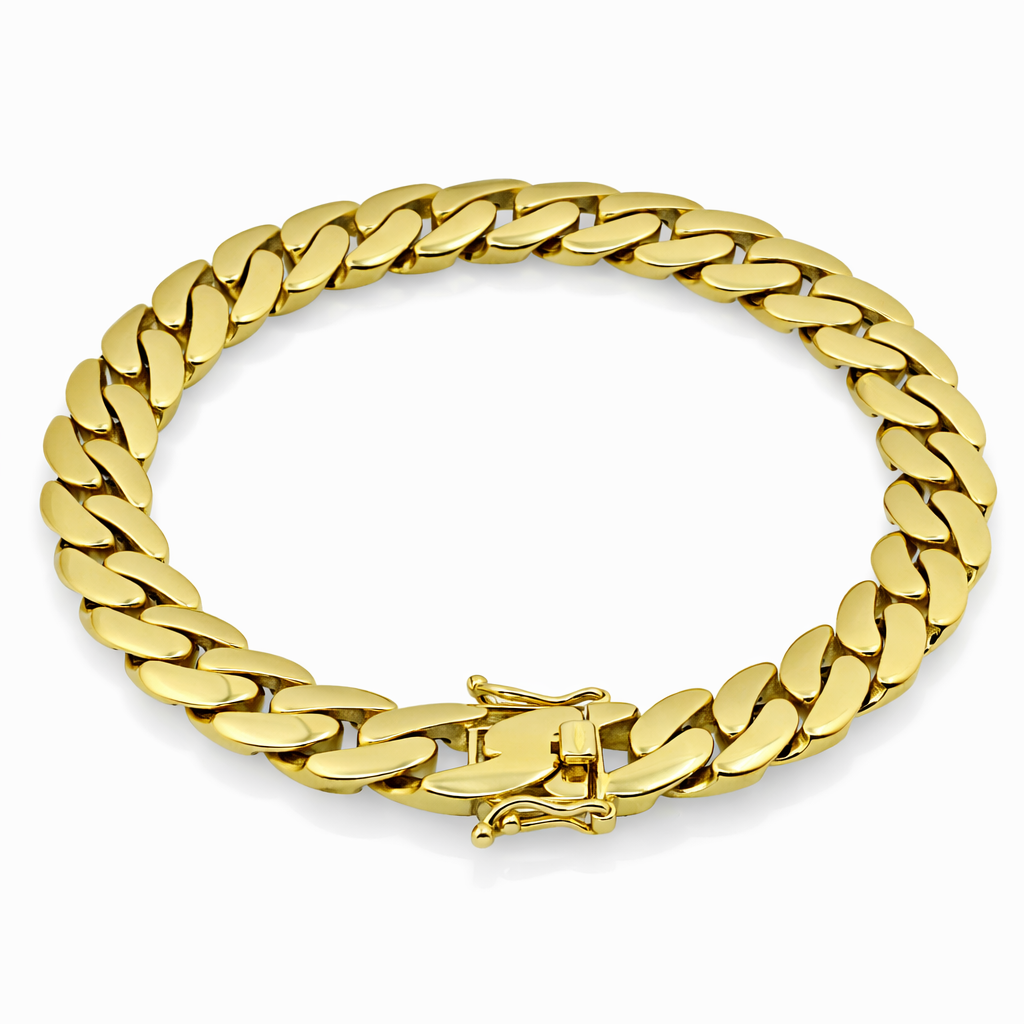10K Yellow Gold Miami Cuban Link Bracelet