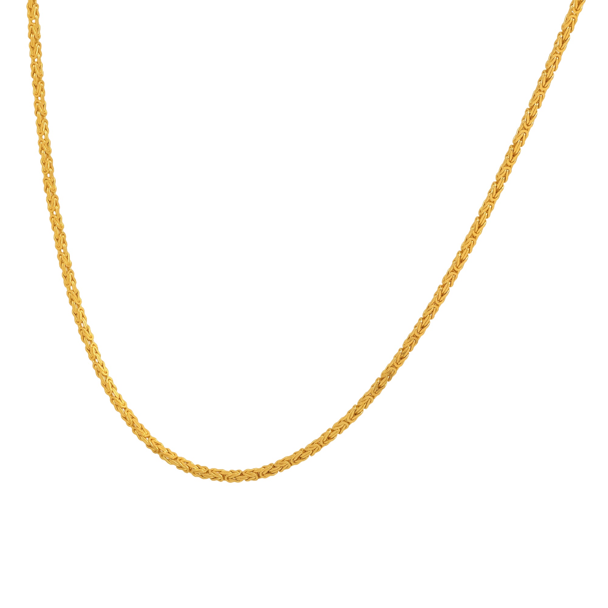 10K Yellow Gold Byzantine Chain