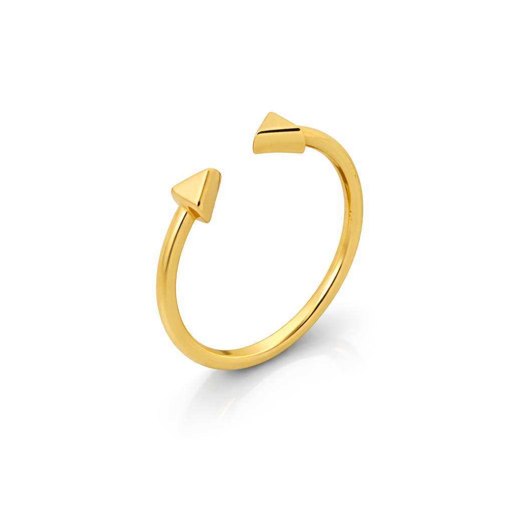 14K Yellow Gold Arrowhead Tip Open Women’s Ring