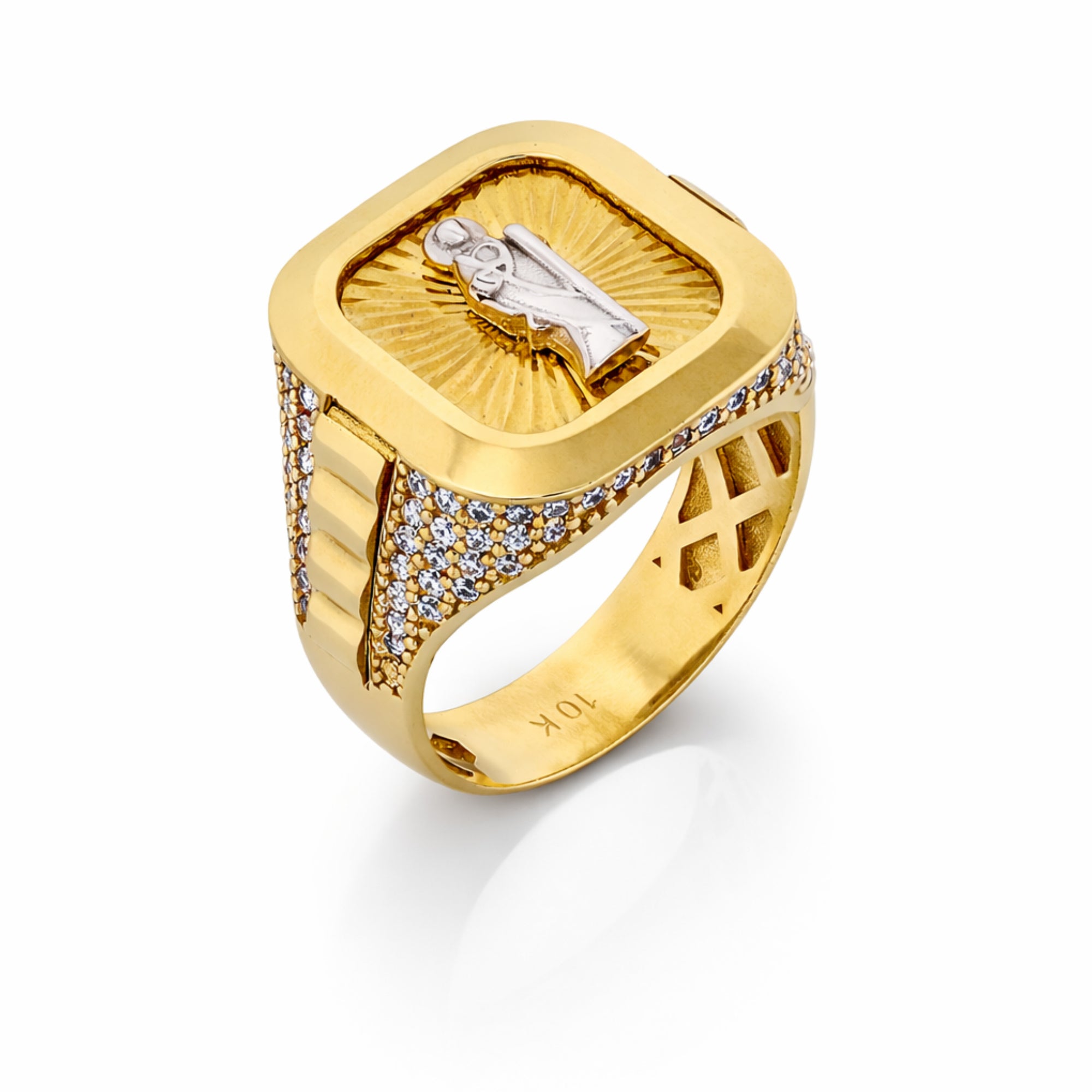10K Yellow Gold Saint Jude Men’s Ring