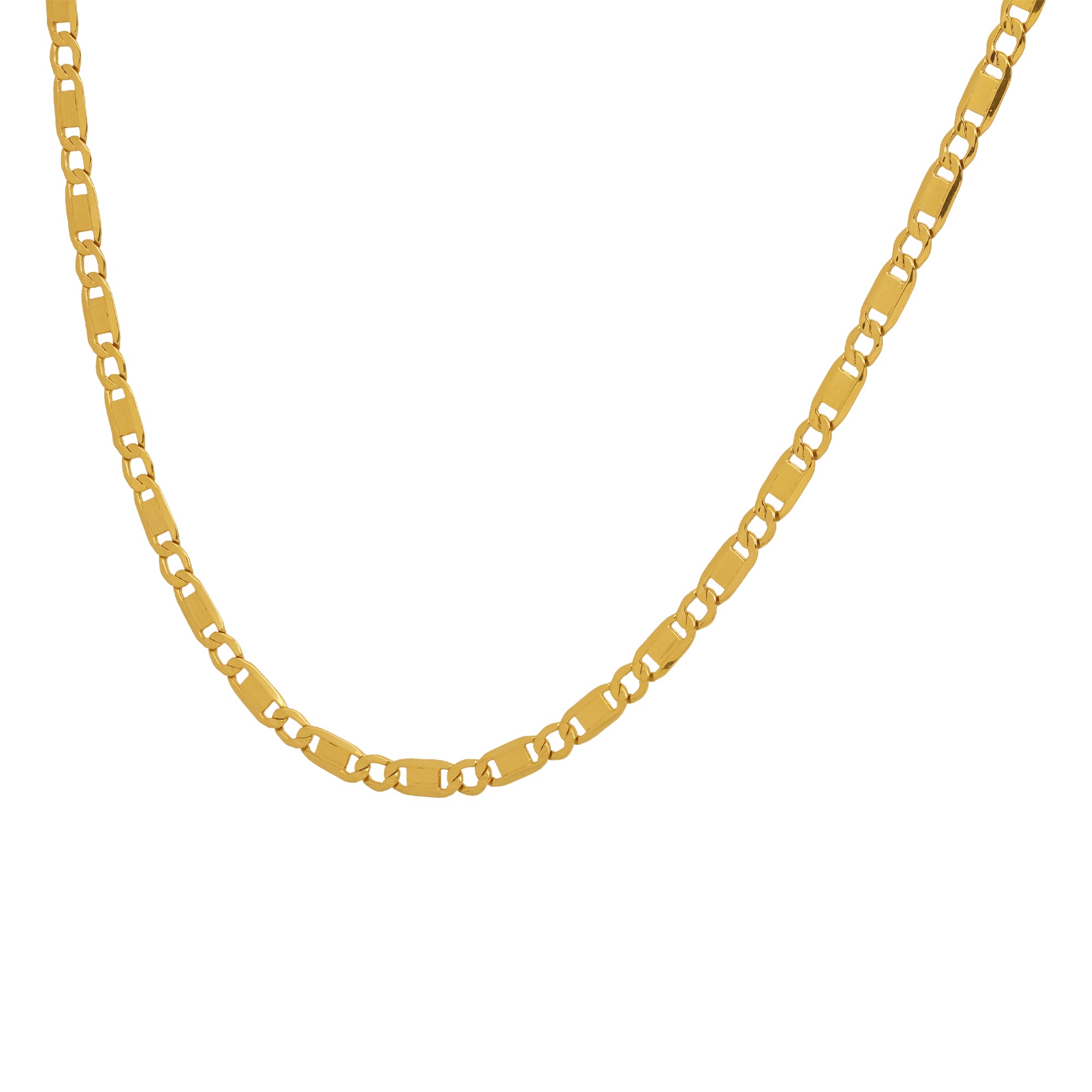 14K Yellow Gold Figaro Chain