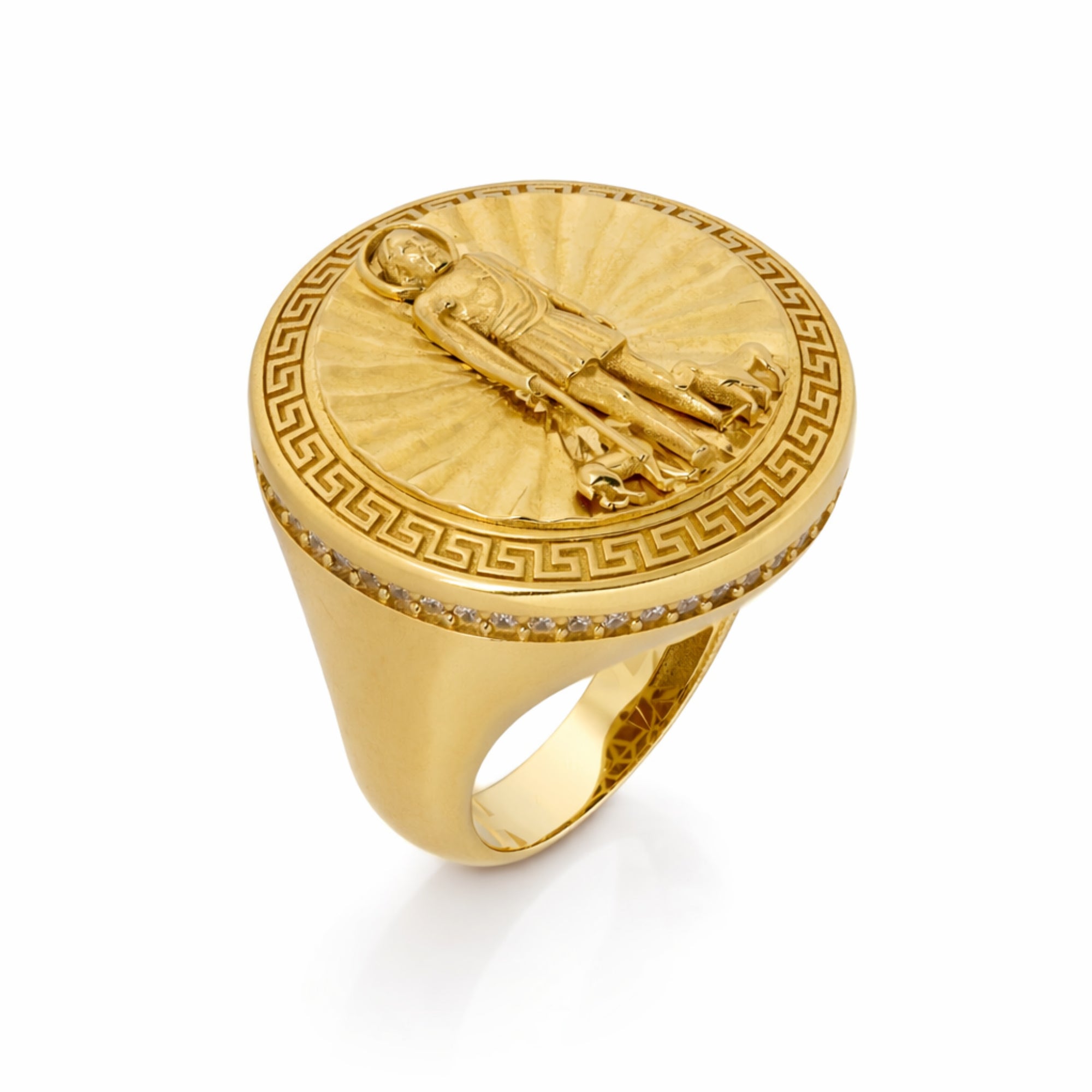 14K Yellow Gold San Lazaro Men’s Ring