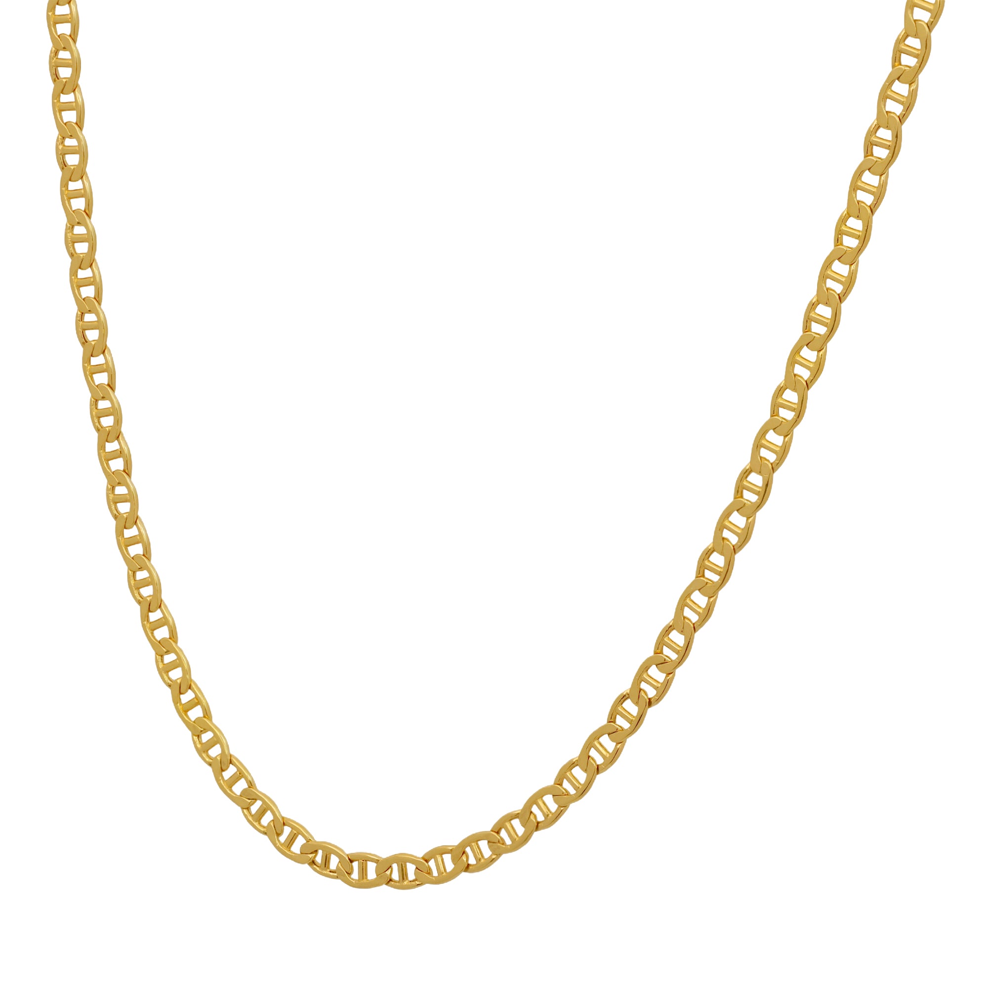 18K Yellow Gold Mariner Link Chain - 18x3mm - 6g