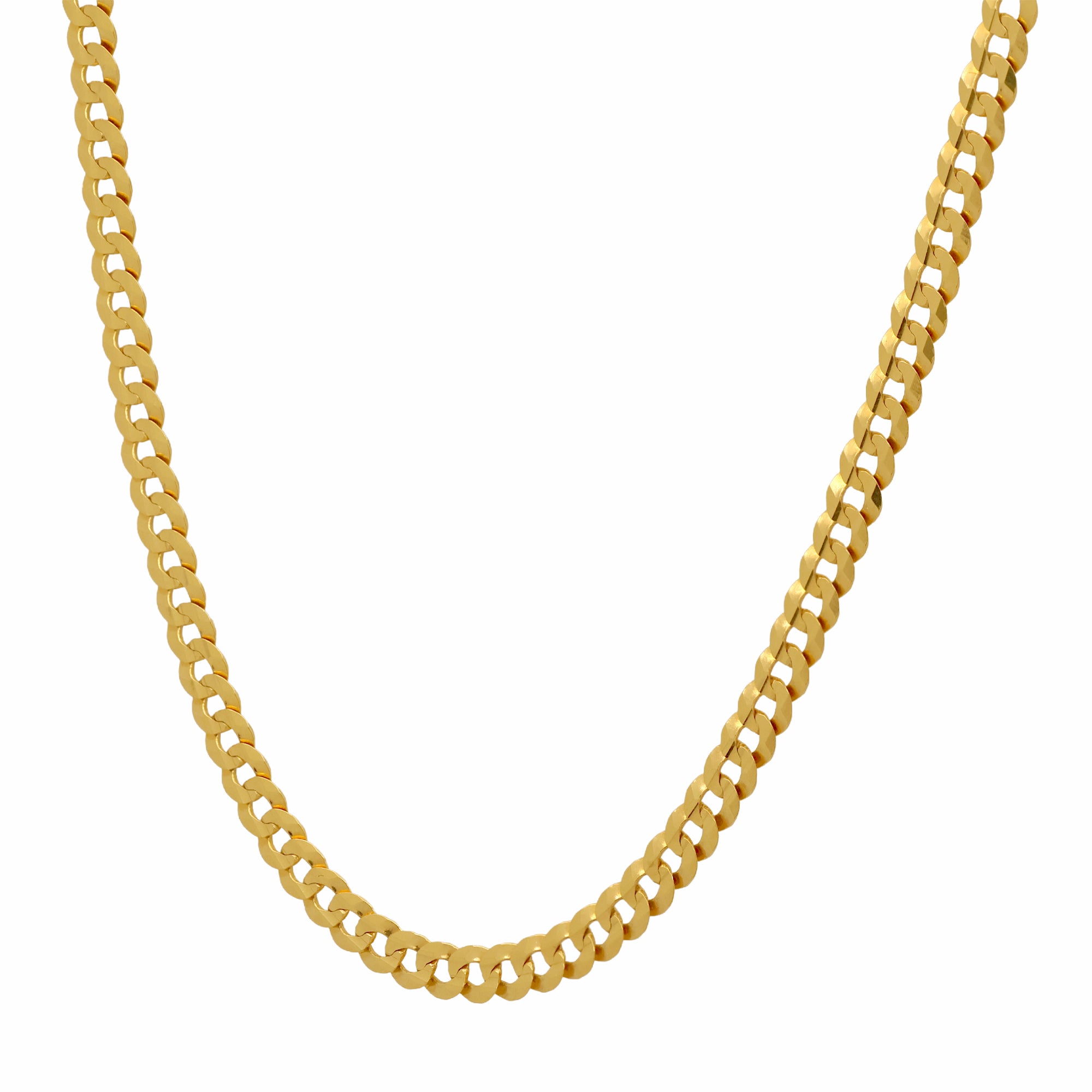 18K Yellow Gold Curve Link Chain - 20x5mm - 11.8g