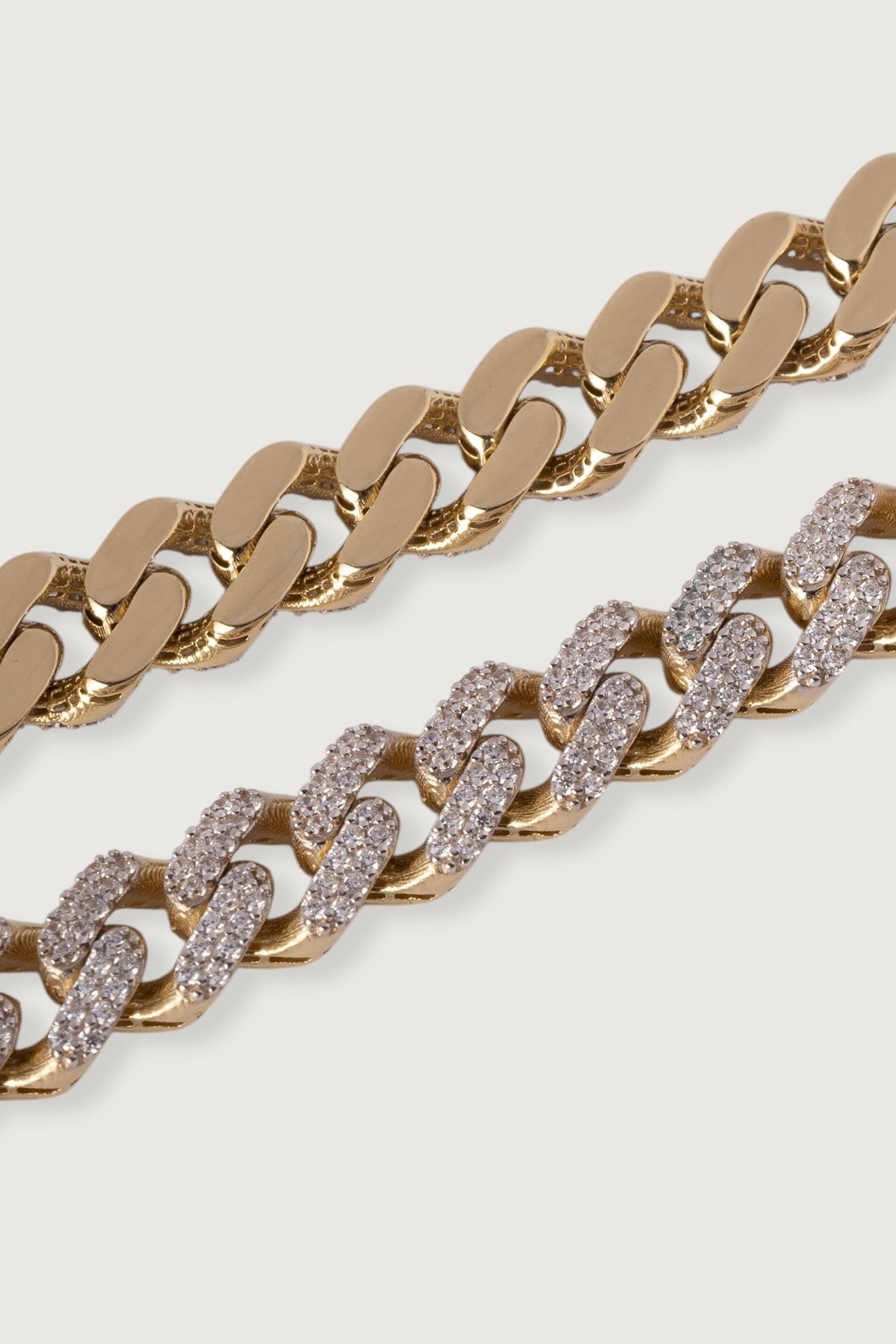 8mm Monaco Cuban Link Chain - Fully Iced Out