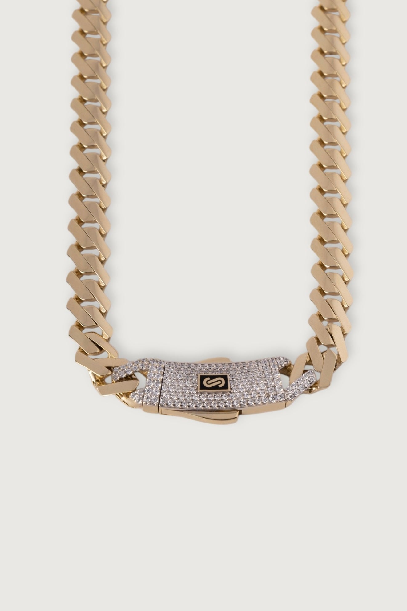 6mm Monaco Edge Cuban Chain with Security Clasp