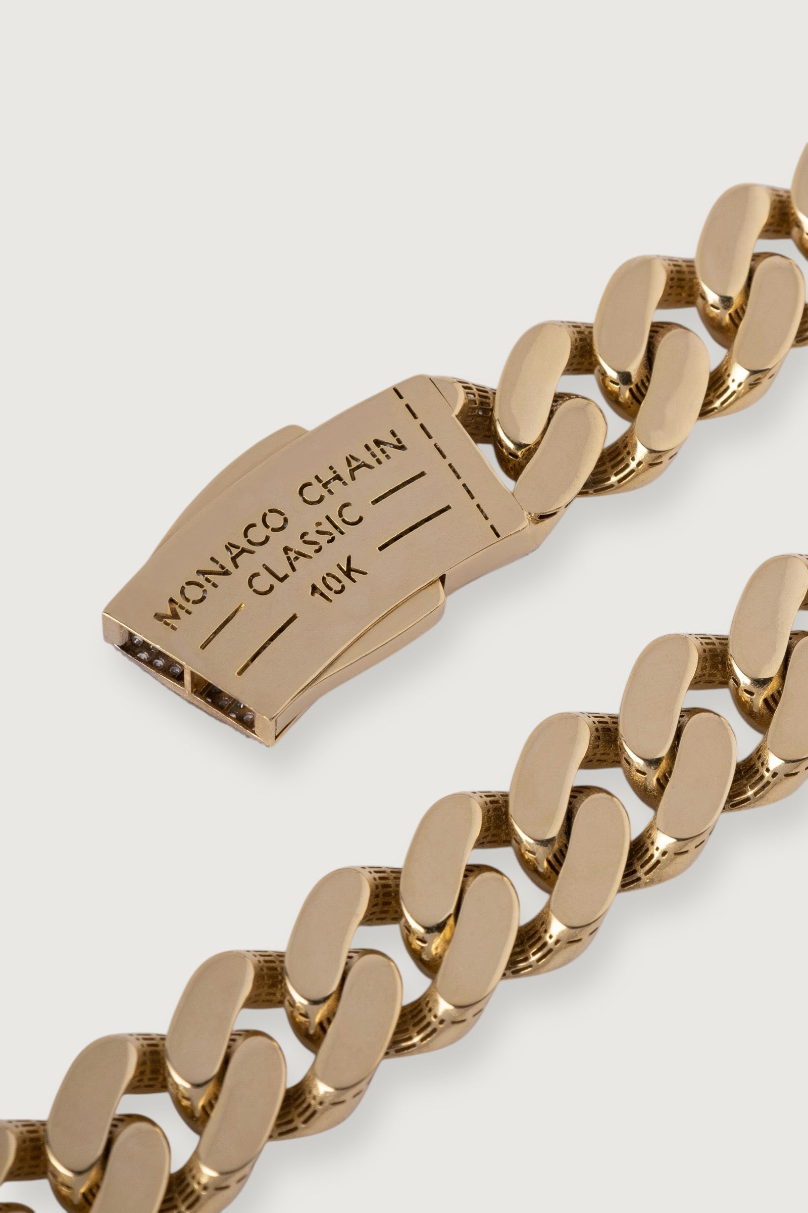 8mm 10k Monaco Cuban Classic Chain - 26"