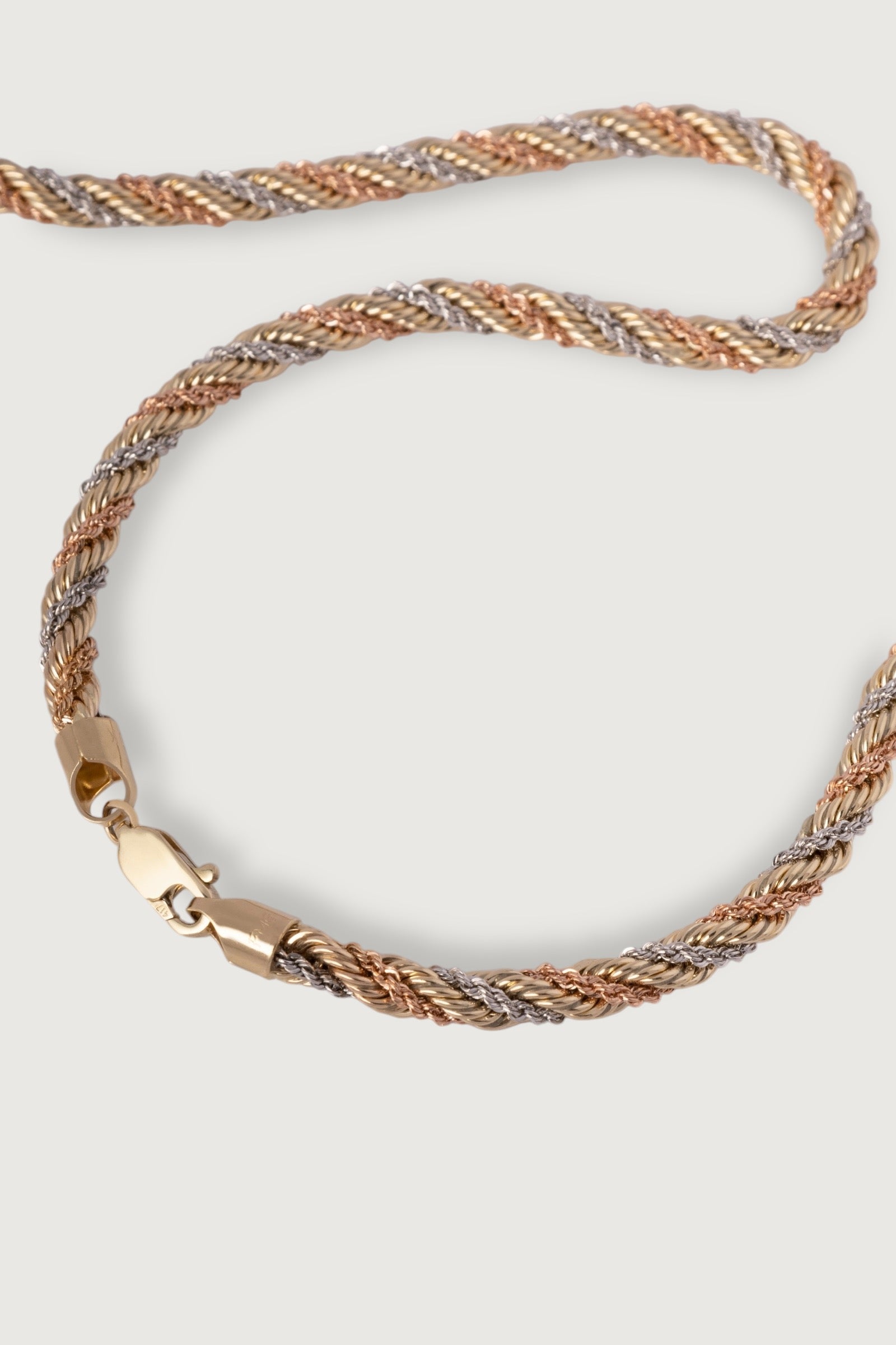 5MM THREE GOLD ROPE CHAIN