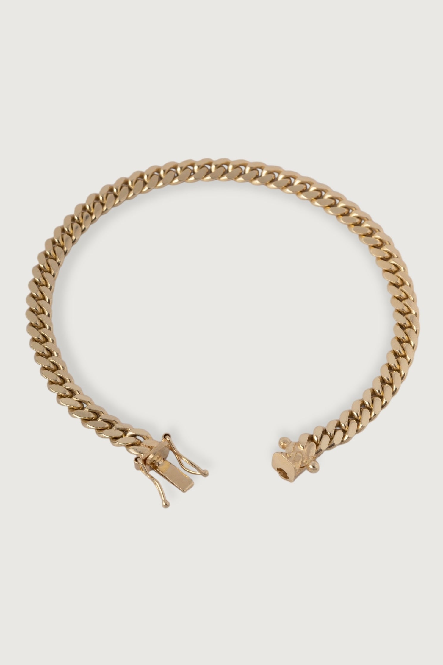 6mm Miami Cuban Link Bracelet With Security Clasp - 8"