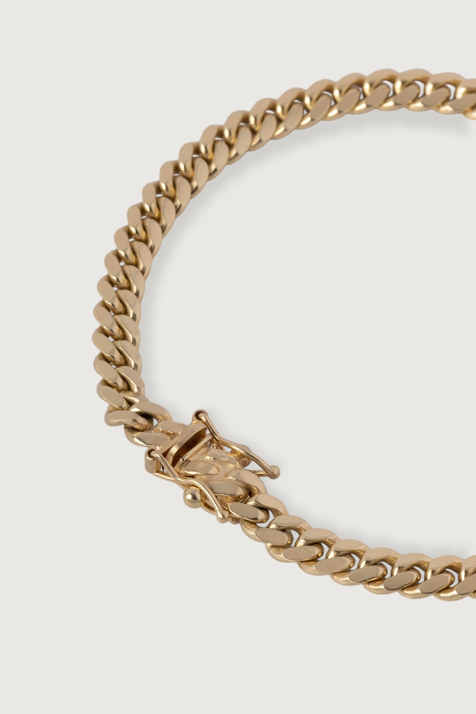 6mm Miami Cuban Link Bracelet With Security Clasp - 8"