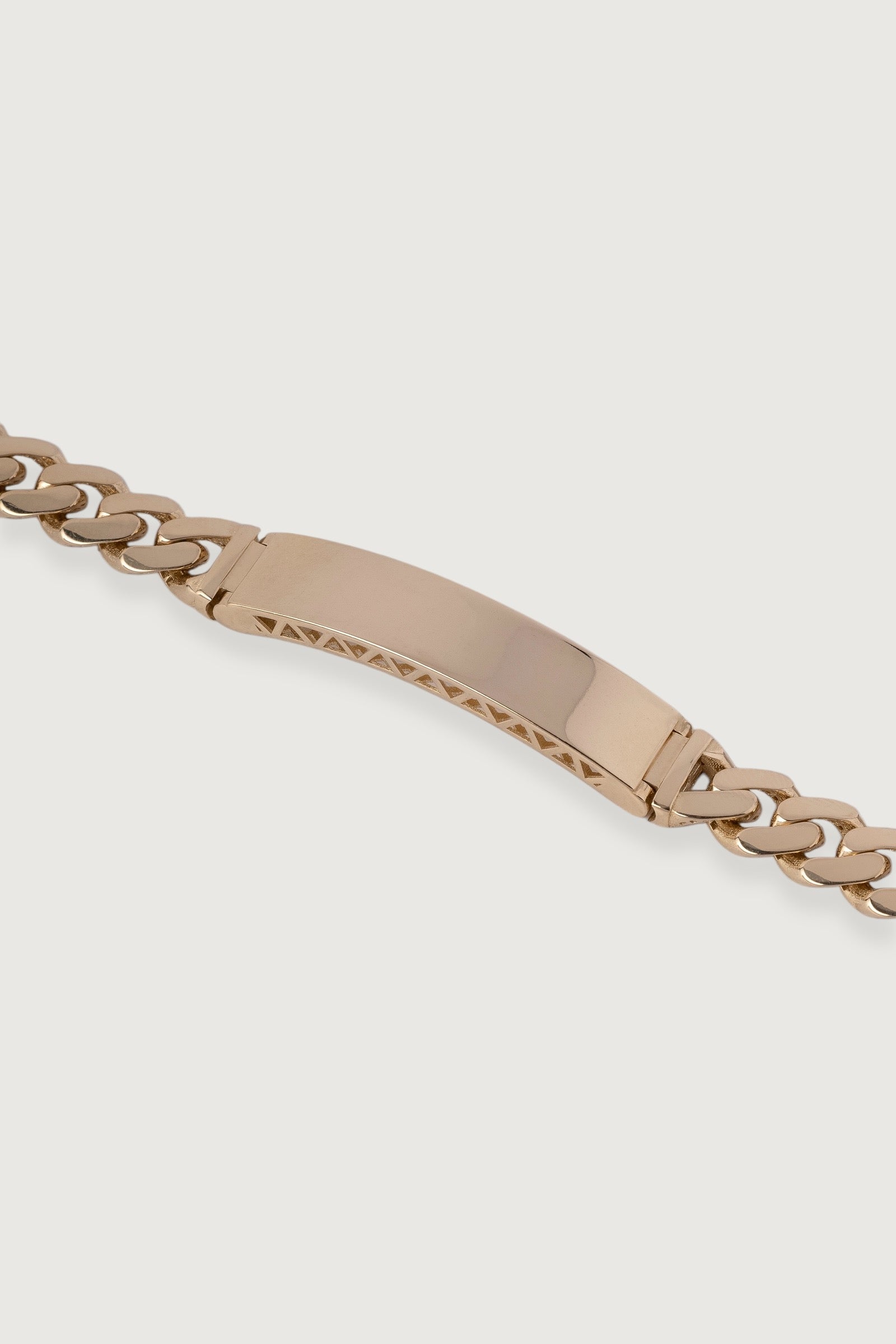 7mm Custom Plate Signature Clasp Cuban Bracelet - 8"