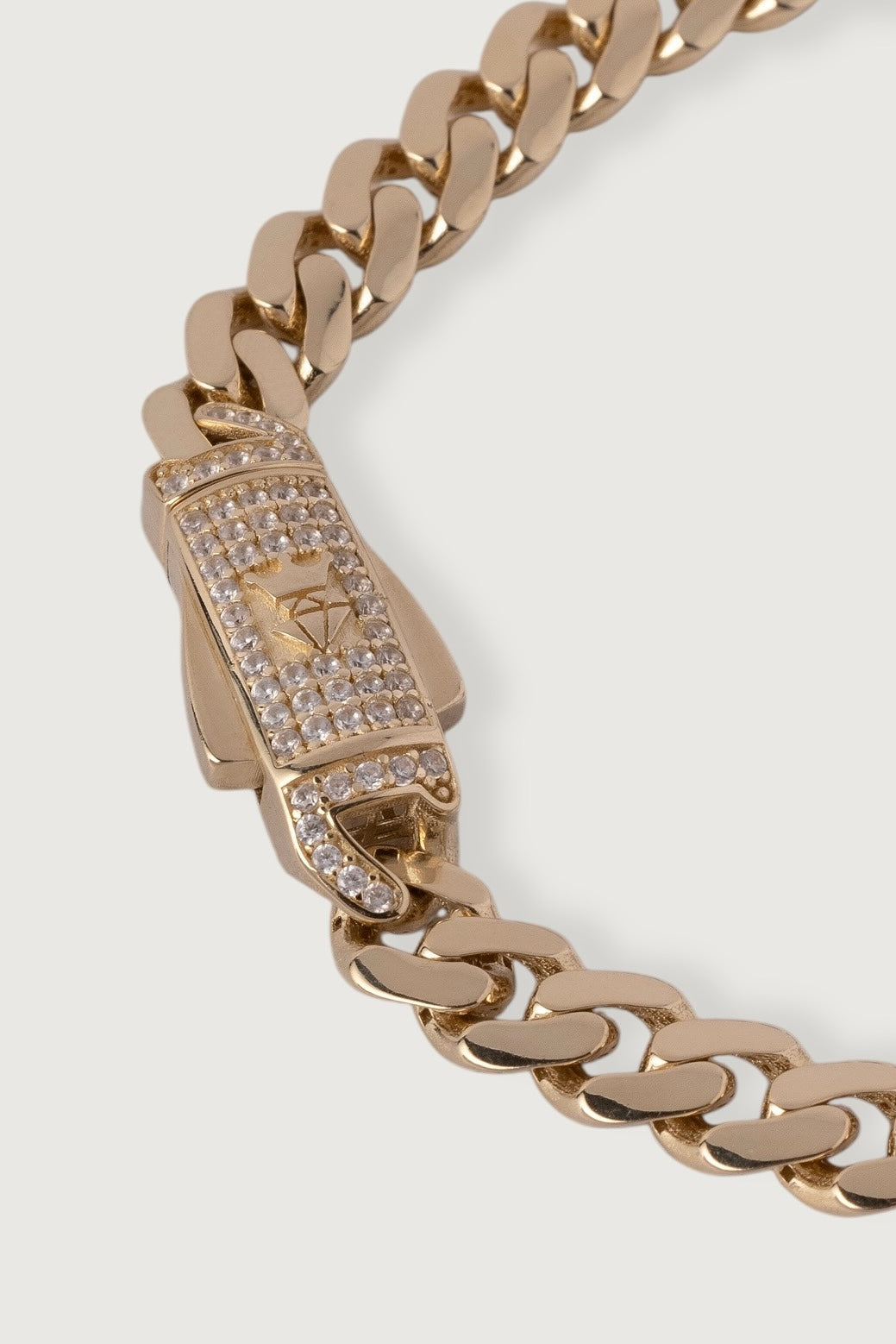 7mm Custom Plate Signature Clasp Cuban Bracelet - 8"