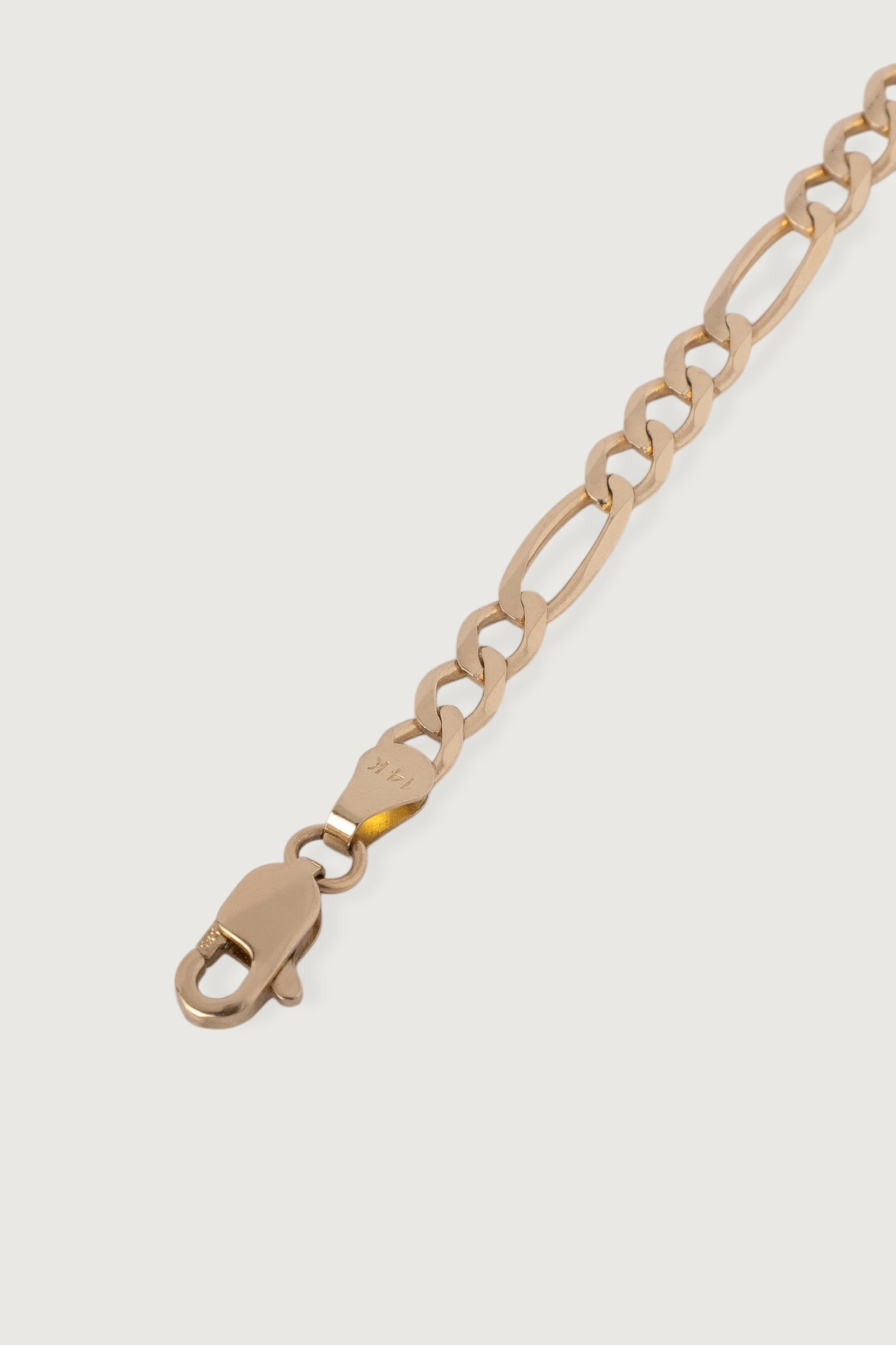 4mm Figaro Bracelet - 7"