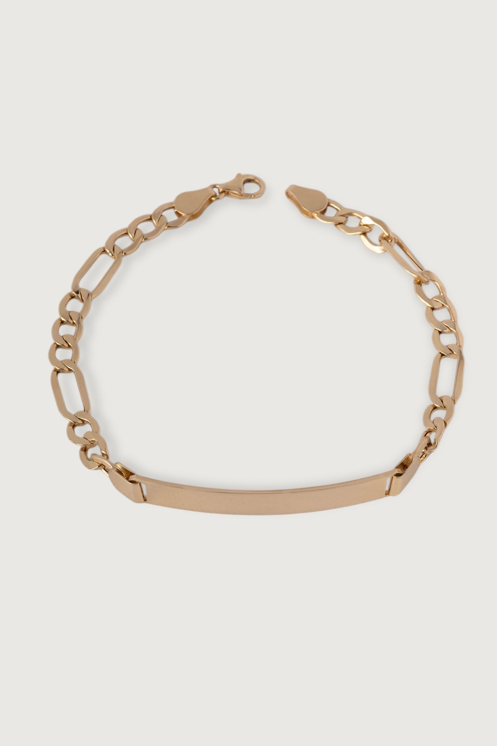 Figaro Custom Plate Bracelet