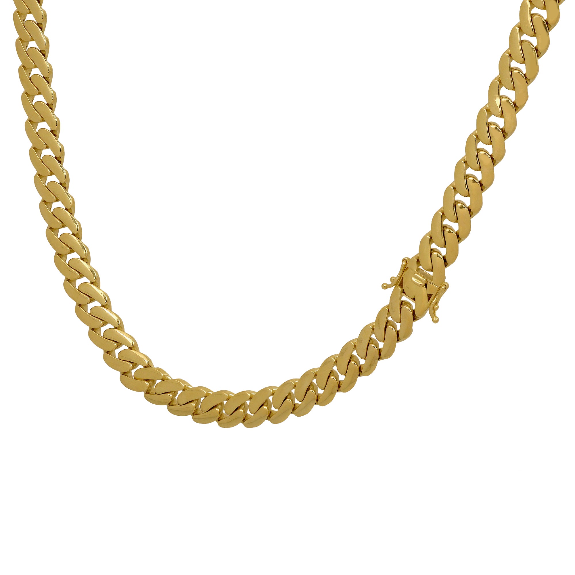 10K Yellow Gold 10mm x 26" Cuban Link Chain with Box Clasp