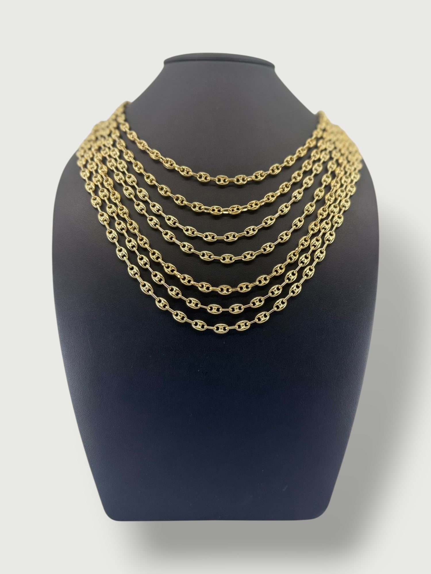 5.8mm Mariner Puffed Chain 14K - 24"