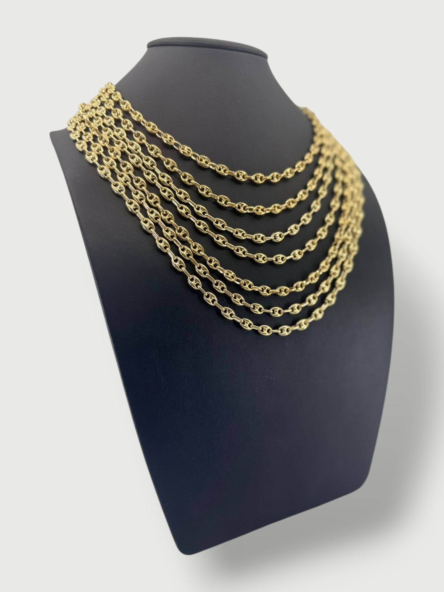 5.8mm Mariner Puffed Chain 14K - 24"