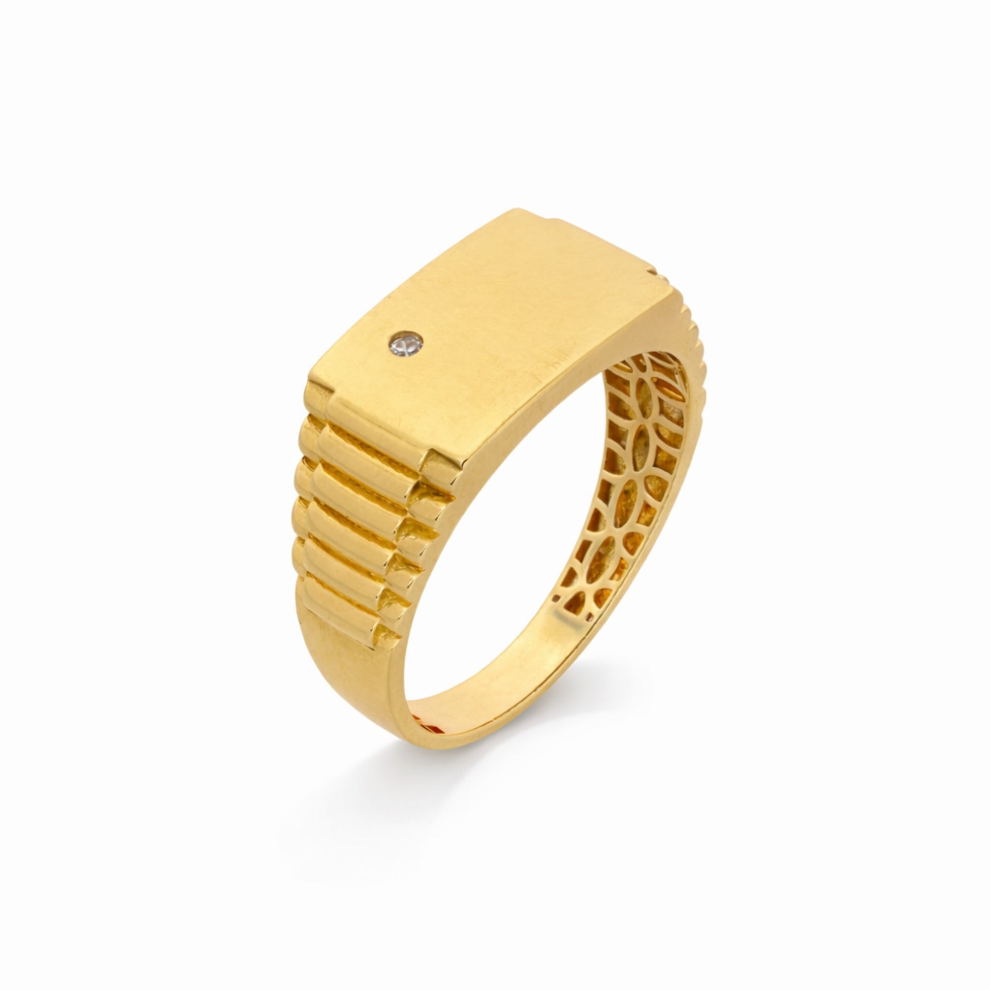 18K Yellow Gold Men’s Ring