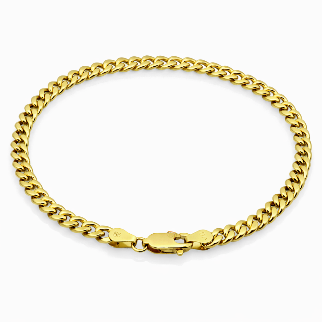 14K Yellow Gold Cuban Link Bracelet