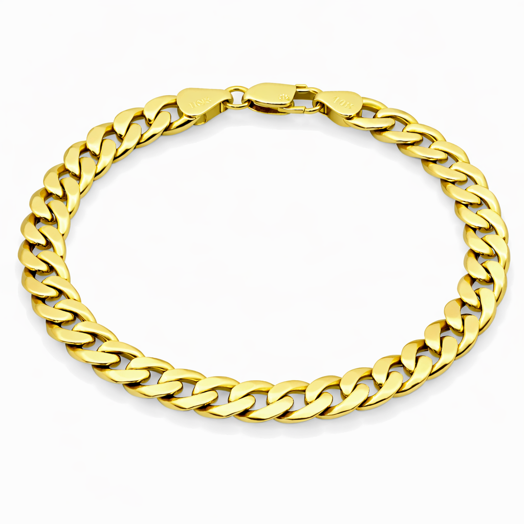 14K Yellow Gold Cuban Link Bracelet
