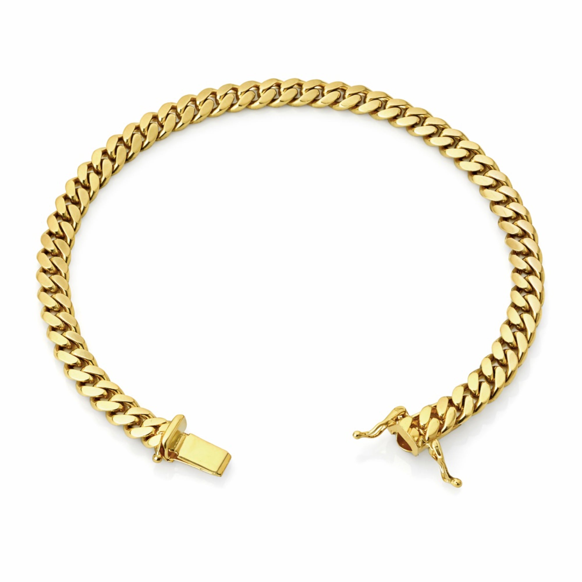 Pulsera de Eslabón Cubano Miami con Cierre de Firma de 5.38mm - 8"